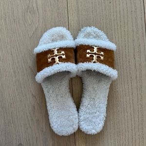 Tory Burch Shearling Sandal Size 7